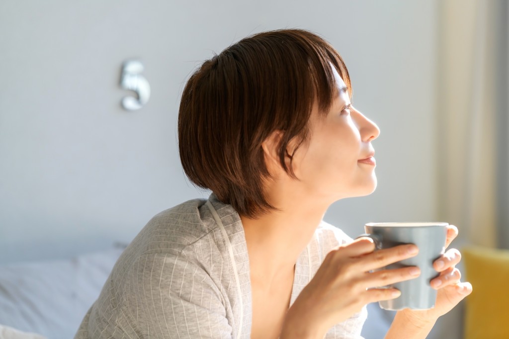 リラックスする時間をもつ女性